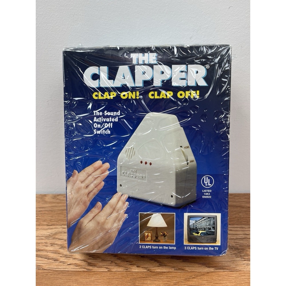 Vintage 1998 The Clapper - Sound Activated On/Off‎ Switch, NEW Factory Sealed